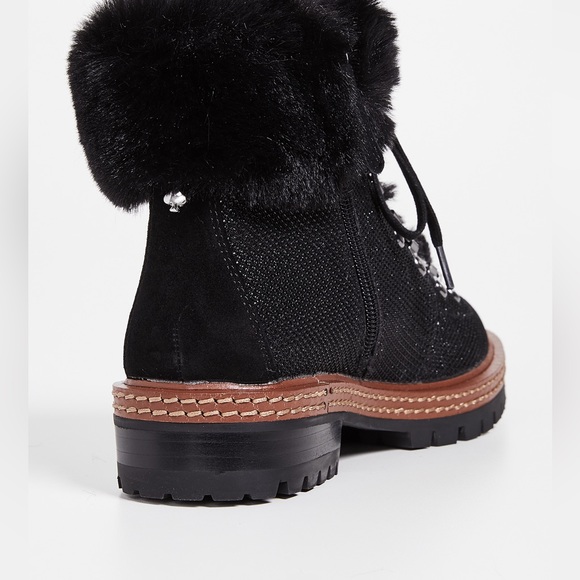 Kate Spade Rosalie faux fur boots. NIB Sz.5 - Picture 2 of 5